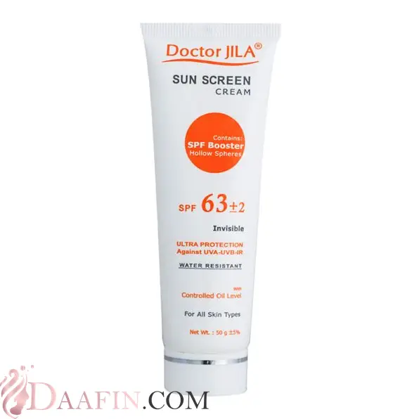 ضد آفتاب بی‌رنگ SPF63 دکتر ژیلا